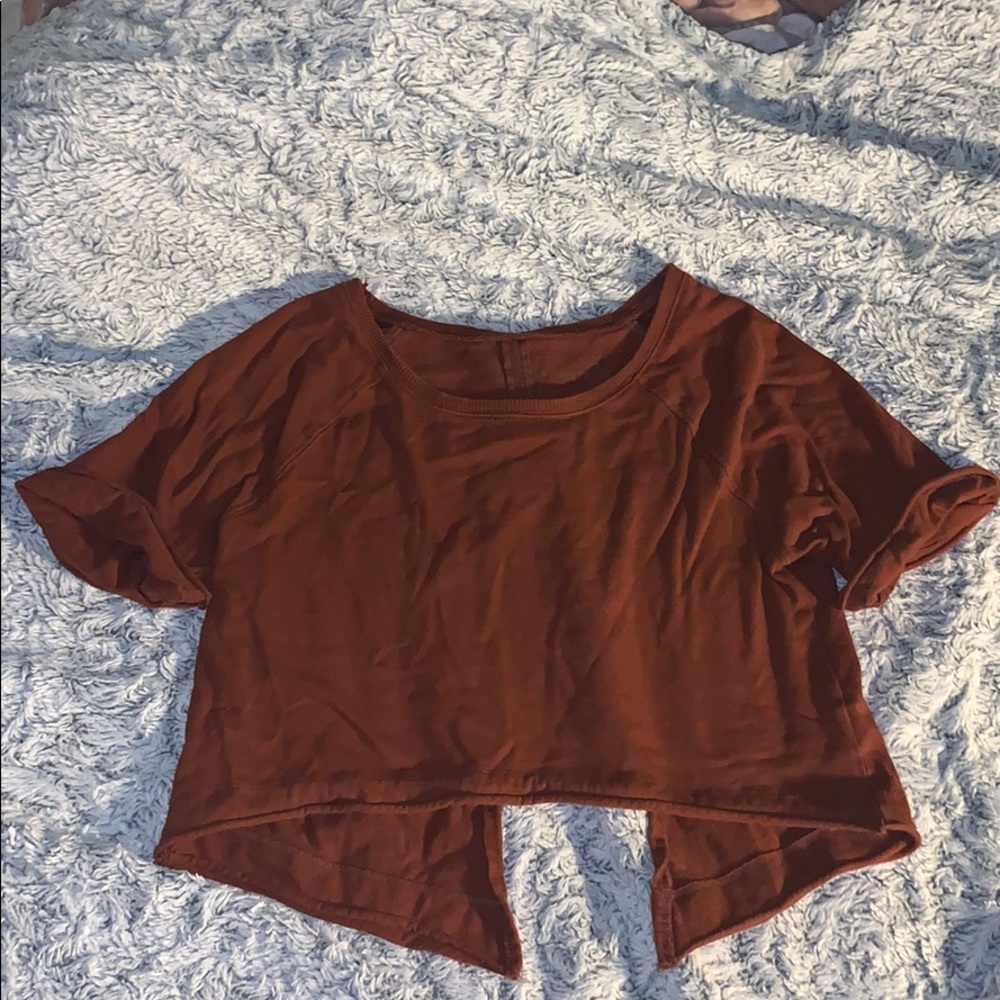 Free people CROP TOP burnt orange
